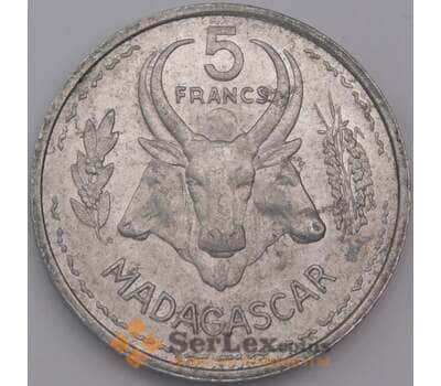 Мадагаскар монета 5 франков 1953 КМ5 aUNC арт. 44702