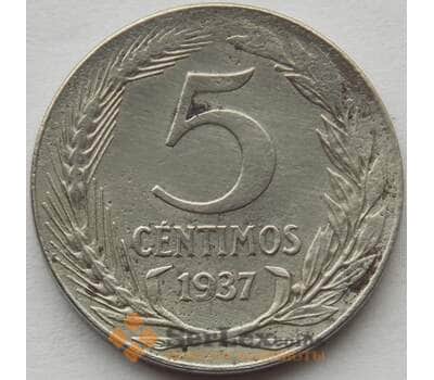 Монета Испания 5 сентимо 1937 КМ752 VF (J05.19) арт. 15191