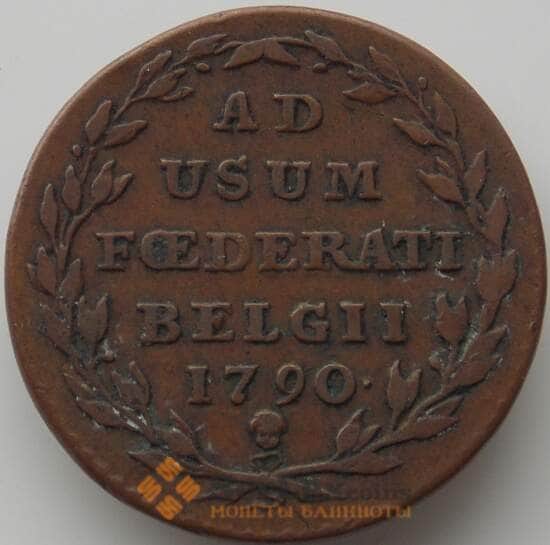 Нидерланды Австрийские 2 лиарда 1790 КМ45 VF арт. 11436