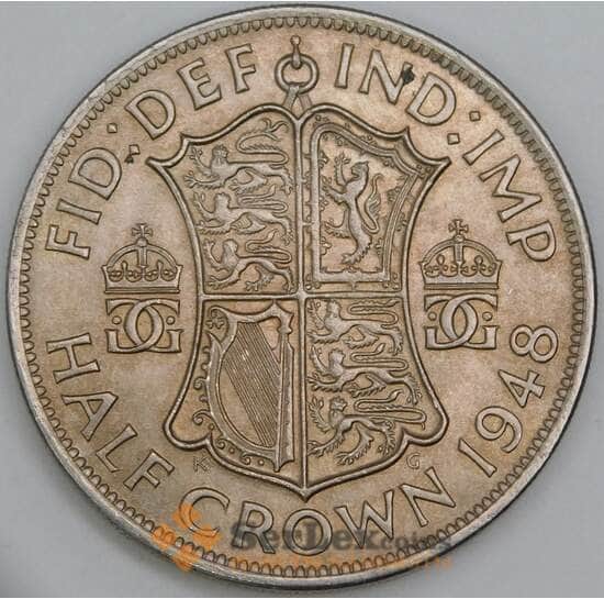 Великобритания 1/2 кроны 1948 КМ866 UNC арт. 56219