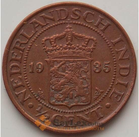 Нидерландская Восточная Индия 1/2 цента 1935 КМ314 AU арт. 12863