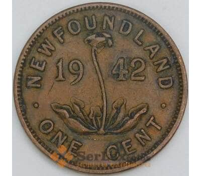 Монета Ньюфаундленд 1 цент 1942 КМ18 VF арт. 9137
