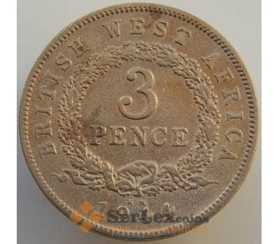Монета Британская Западная Африка 3 пенса 1944 КМ21 VF арт. 9184