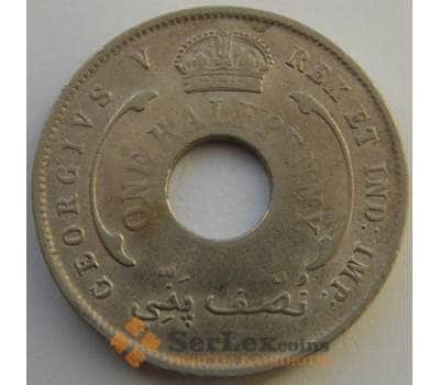Монета Британская Западная Африка 1/2 пенни 1920 КМ8 F-VF арт. 9190