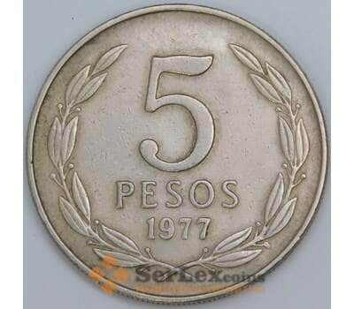 Чили 5 песо 1977 КМ209 XF арт. 57729