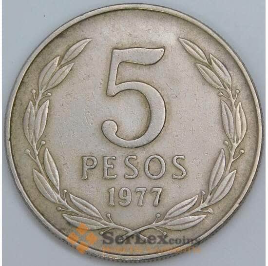 Чили 5 песо 1977 КМ209 XF арт. 57729