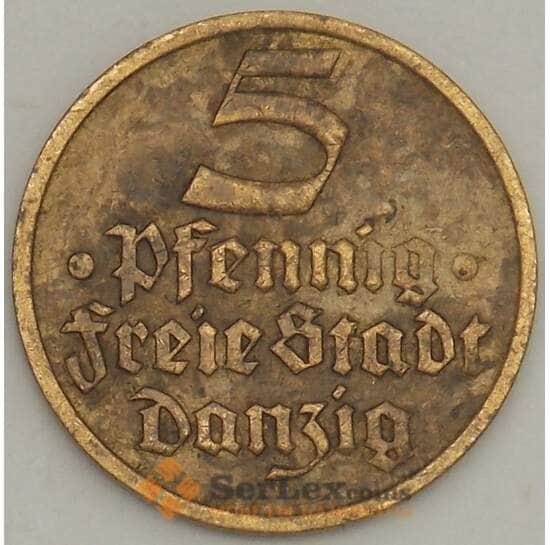 Данциг 5 пфеннигов 1932 КМ151 VF (n17.19) арт. 21604