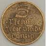 Данциг 5 пфеннигов 1932 КМ151 VF (n17.19) арт. 21604