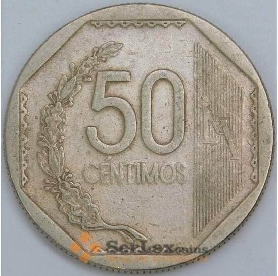 Перу 50 сентимо 2004 КМ307.4 VF арт. 57690