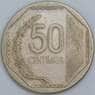 Перу 50 сентимо 2004 КМ307.4 VF арт. 57690