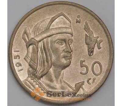 Мексика 50 сентаво 1951 КМ449 XF арт. 41500