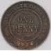 Монета Австралия 1 пенни 1924 КМ23 VF- арт. 12290