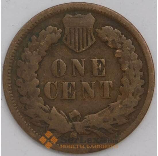 США монета 1 цент 1900 КМ90а F арт. 43374