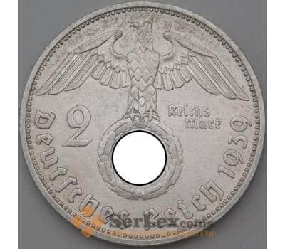 Монета Германия 2 марки 1939 F КМ93 XF арт. 22202
