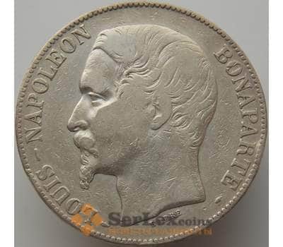 Монета Франция 5 франков 1852 А КМ773 VF-  арт. 9267