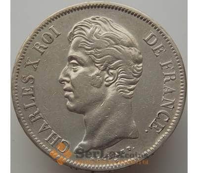 Монета Франция 5 франков 1827 W КМ728 XF арт. 9266
