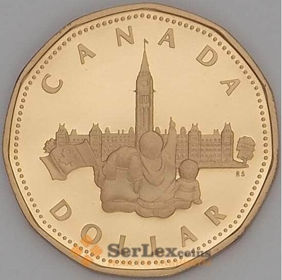 Канада 1 доллар 1992 КМ218 Proof Парламент арт. 17630