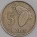 Монета Нигерия 5 кобо 1973-1986 КМ9.1 VF арт. 8517