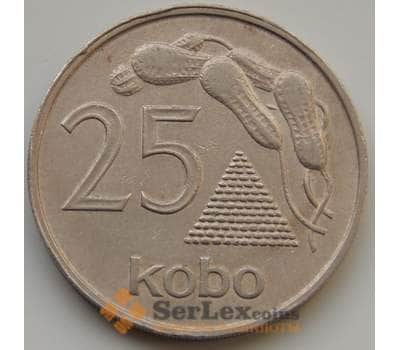 Монета Нигерия 25 кобо 1973-1975 КМ11 VF арт. 8521