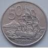 Новая Зеландия 50 центов 1967-1985 КМ37.1 VF арт. 6585