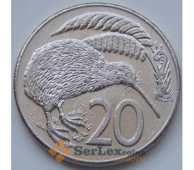 Монета Новая Зеландия 20 центов 1986 КМ62 VF арт. 6582