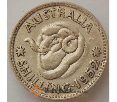 Монета Австралия 1 шиллинг 1952 КМ46 VF Серебро Георг VI (J05.19) арт. 17282