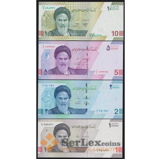 Иран набор банкнот 1 2 5 10 туманов (4 шт.) 2022-2023 UNC арт. 43777