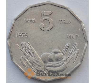 Монета Сомали 5 сенти 1976 КМ24 UNC  арт. 17451