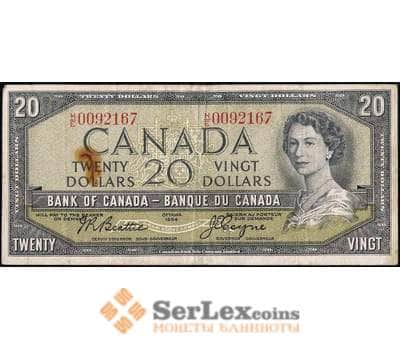 Канада 20 долларов 1954 Р70 VF арт. 31497
