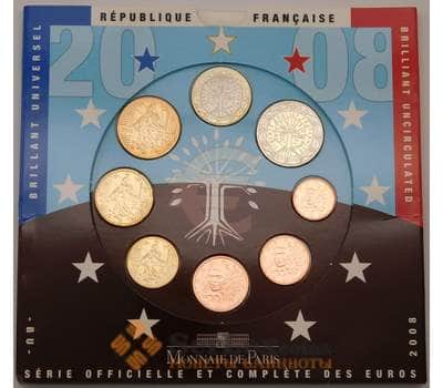 Монета Франция Официальный набор Евро 1 цент -2 евро (8 шт) 2008 BU арт. 28285