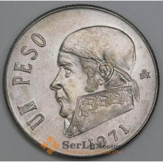 Мексика 1 песо 1971 КМ460 aUNC  арт. 41886