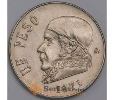 Мексика монета 1 песо 1971 КМ460 aUNC  арт. 41886