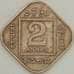 Монета Британская Индия 2 анна 1919 КМ516 VF (n17.19) арт. 21321
