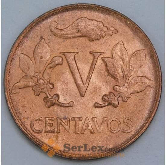 Колумбия 5 сентаво 1968 КМ206а UNC арт. 56050 Колумбия 5 сентаво 1968 КМ206а UNC арт. 56050