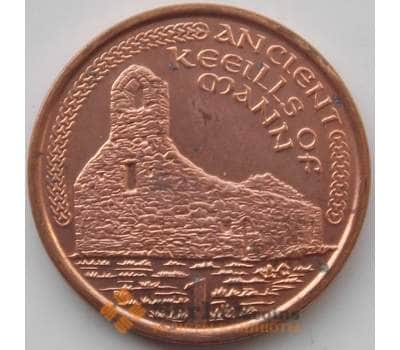 Монета Мэн остров 1 пенни 2001 КМ1036 AU арт. 13937