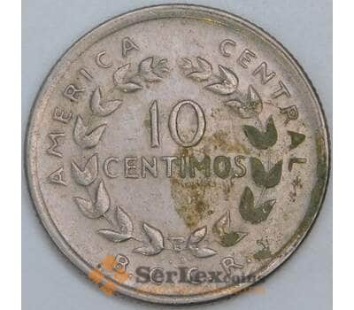 Коста-Рика 10 сентимо 1969 КМ185.2 XF арт. 57235