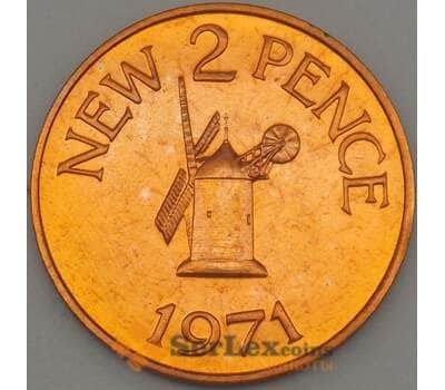 Монета Гернси 2 пенни 1971 КМ22 Proof (n17.19) арт. 20018