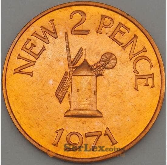 Гернси 2 пенни 1971 КМ22 Proof (n17.19) арт. 20018