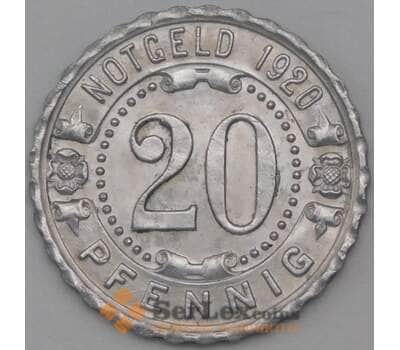 Германия Нотгельд 20 пфеннигов 1920 Аугсбург трамвай арт. 23641