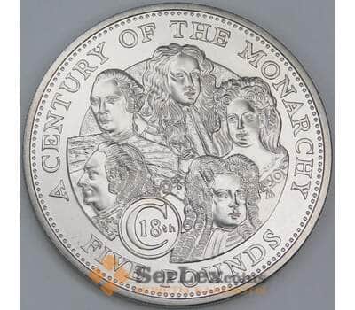 Гернси 5 фунтов 2002 КМ124 BU Век монархии арт. 56451