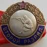 Знак Стрельба второй разряд (тяжелый металл) арт. 7567