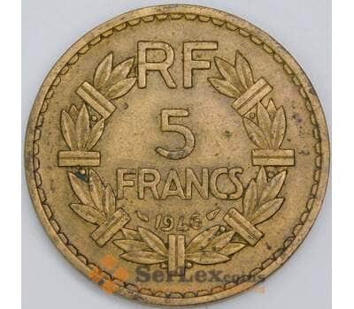 Франция 5 франков 1946 КМ888а XF арт. 57362