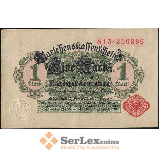 Германия 1 марка 1914 Р50 XF арт. 31478