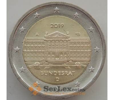 Монета Германия 2 евро 2019 UNC 70 лет Бундесрату Двор D арт. 13972