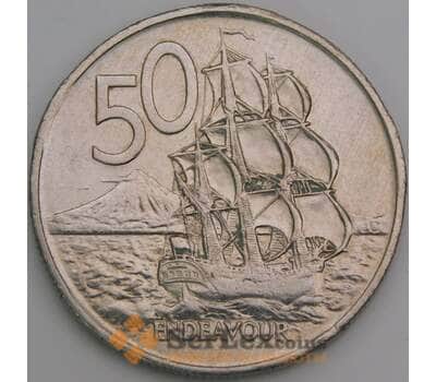 Монета Новая Зеландия 50 центов 1976 КМ37.1 XF арт. 14239