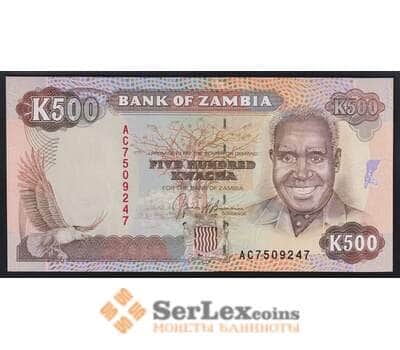 Замбия 500 квача 1991 Р35 UNC арт. 39494