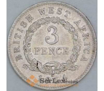 Британская Западная Африка 3 пенса 1914 КМ10 VF арт. 56573