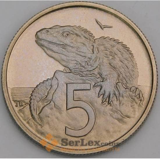 Новая Зеландия 5 центов 1980 КМ34 Proof арт. 46605