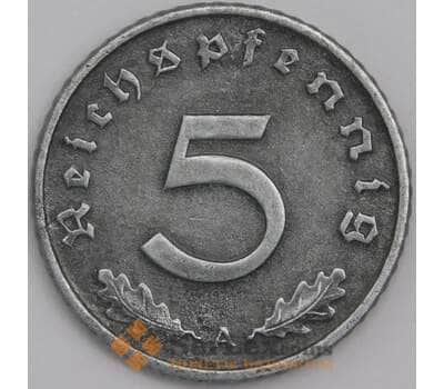 Германия монета 5 пфеннигов 1941 А КМ100 XF  арт. 43439