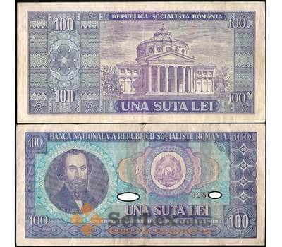 Банкнота Румыния 100 лей 1966 Р97 VF арт. 22113